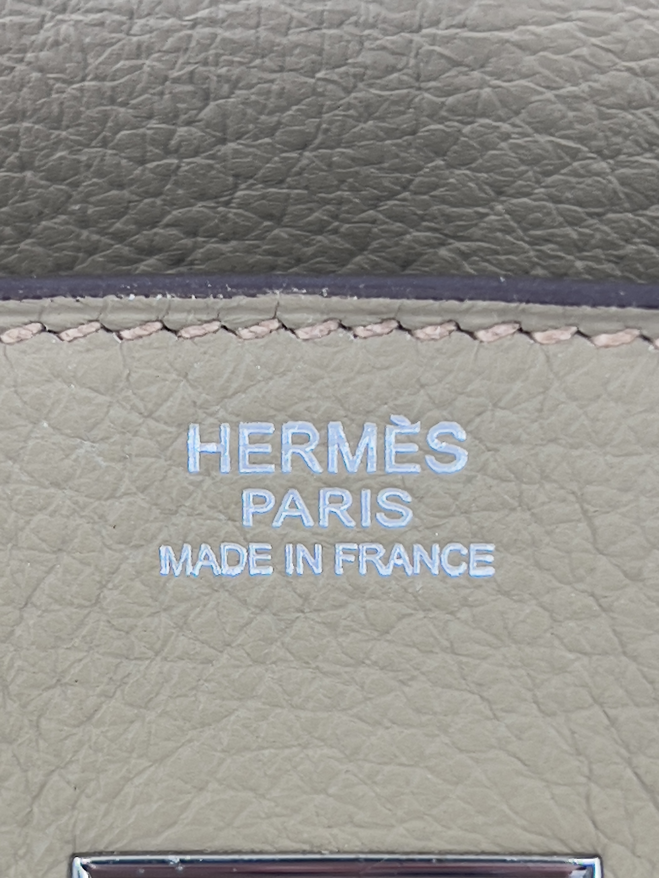 Hermès Birkin 30 Trench Evercolor Leather Palladium Hardware