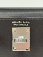 Hermès Mini Kelly Noir (Black) Box Leather Palladium Hardware
