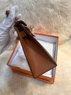 Hermès Mini Kelly Touch Gold Madame & Matte Alligator Gold Hardware