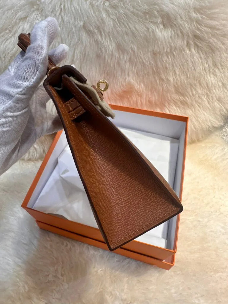 Hermès Mini Kelly Touch Gold Madame & Matte Alligator Gold Hardware