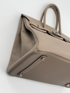 Hermès Birkin 35 Argile Tadelakt Palladium Guilloché Hardware