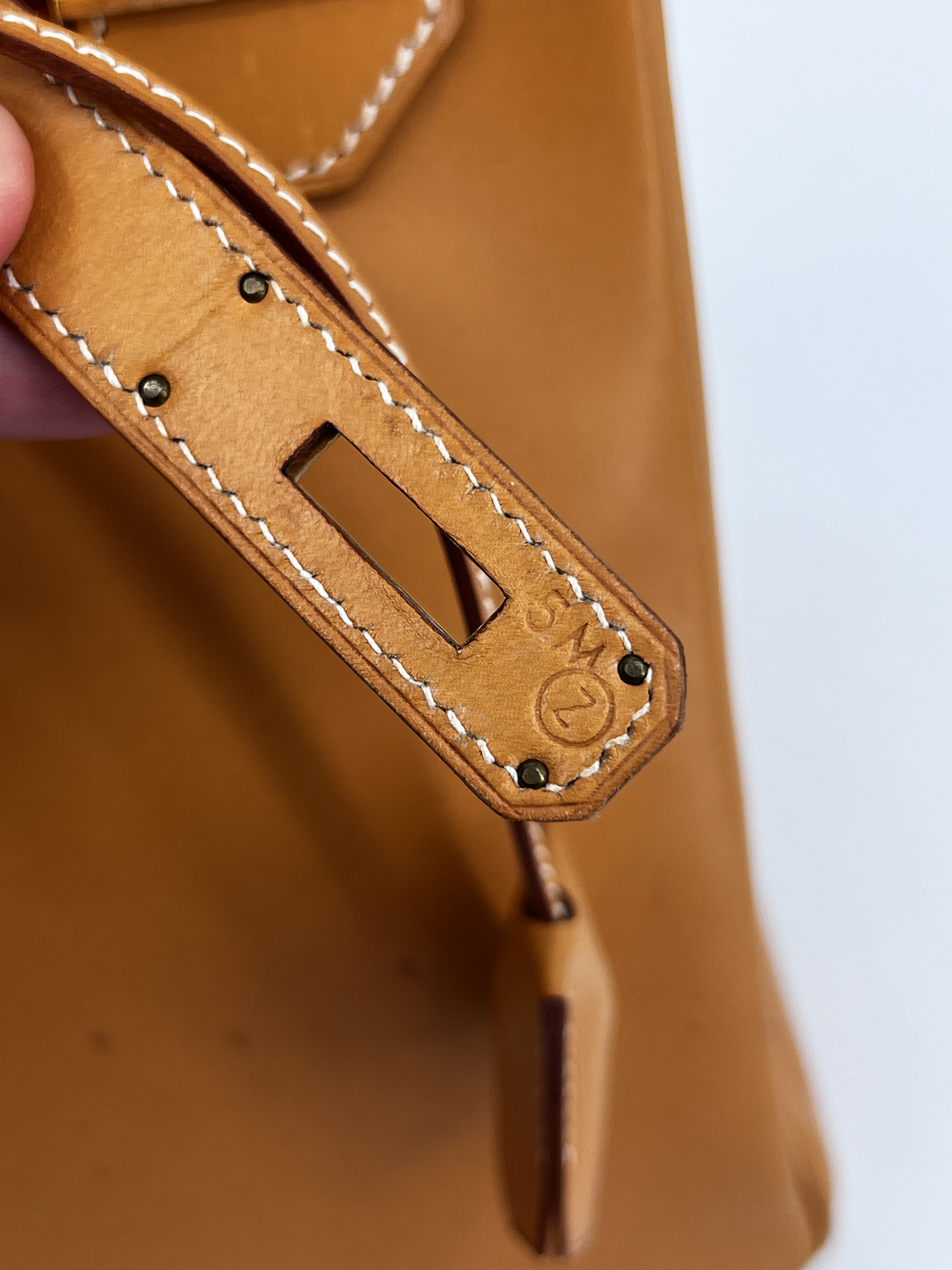 Hermès HAC 32 Natural Vache Naturel Gold Hardware