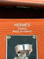 Hermès JPG Shoulder Kelly 42 Orange Togo Palladium Hardware
