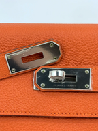 Hermès JPG Shoulder Kelly 42 Orange Togo Palladium Hardware