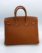 Hermès Birkin 25 Gold Togo Leather Palladium Hardware