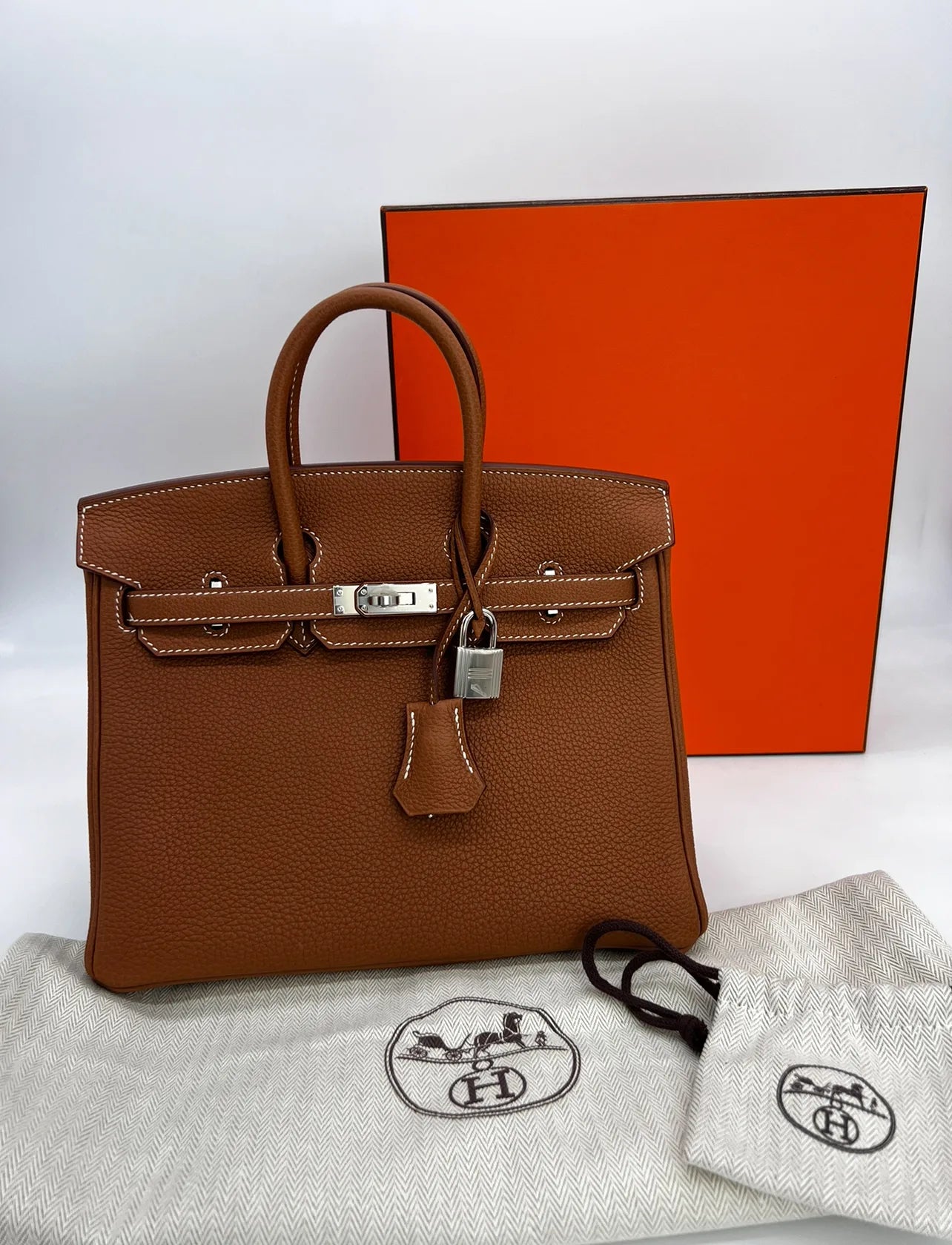 Hermès Birkin 25 Gold Togo Leather Palladium Hardware