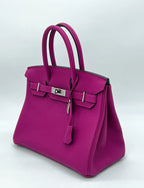 Hermès Birkin 30 Rose Pourpre Togo Leather Palladium Hardware
