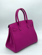 Hermès Birkin 30 Rose Pourpre Togo Leather Palladium Hardware