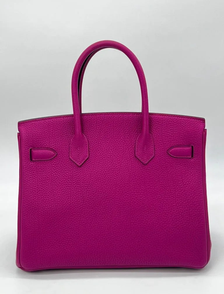Hermès Birkin 30 Rose Pourpre Togo Leather Palladium Hardware