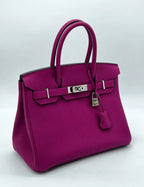 Hermès Birkin 30 Rose Pourpre Togo Leather Palladium Hardware