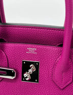 Hermès Birkin 30 Rose Pourpre Togo Leather Palladium Hardware