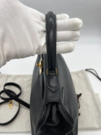 Hermès Kelly 32 Noir Gulliver Leather Gold Hardware