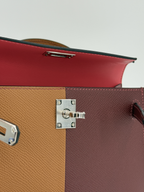 Hermès Mini Kelly Casaque Rouge H / Gold Epsom Palladium Hardware (Limited Edition)