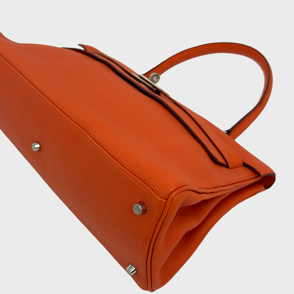Hermès JPG Shoulder Kelly 42 Orange Togo Palladium Hardware