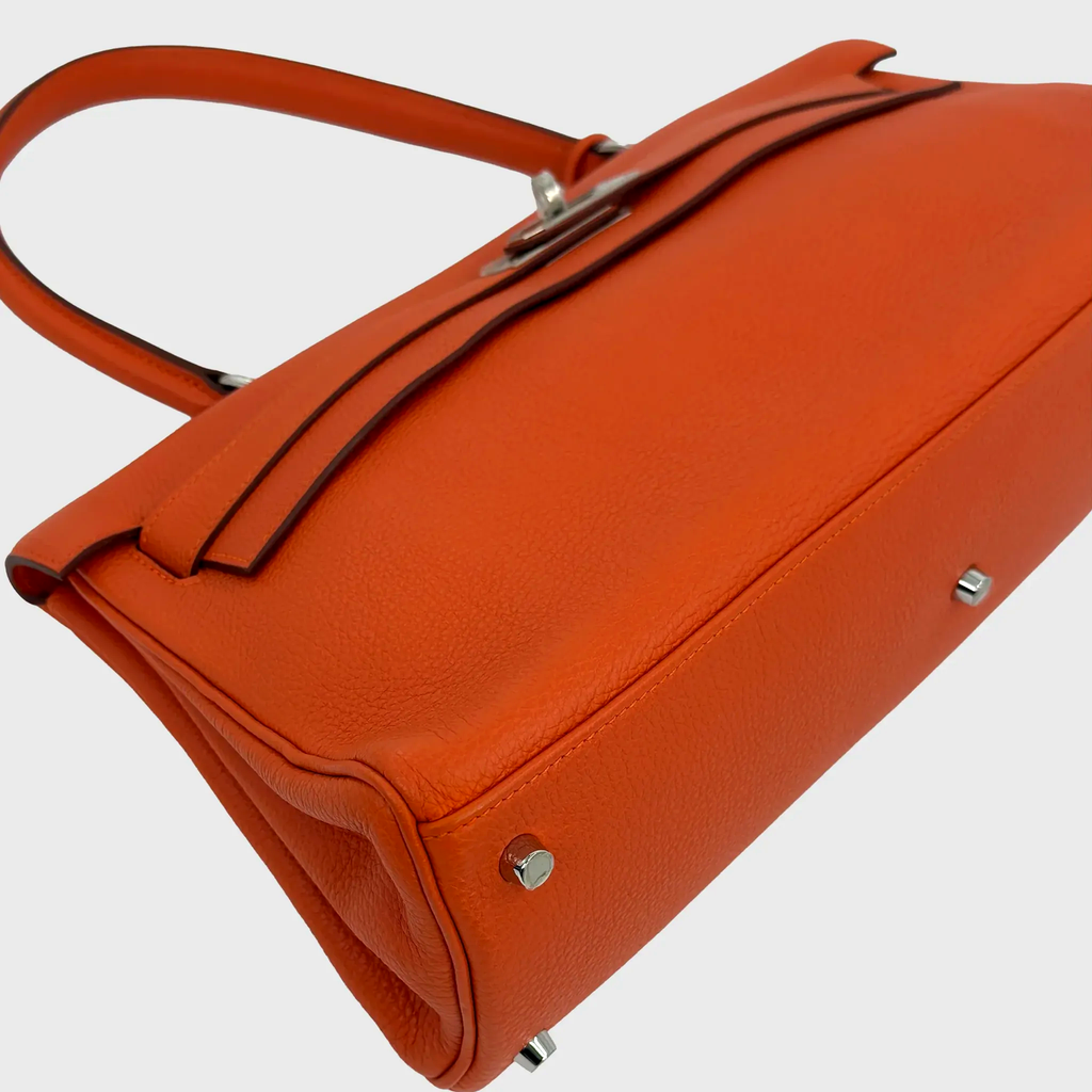 Hermès JPG Shoulder Kelly 42 Orange Togo Palladium Hardware
