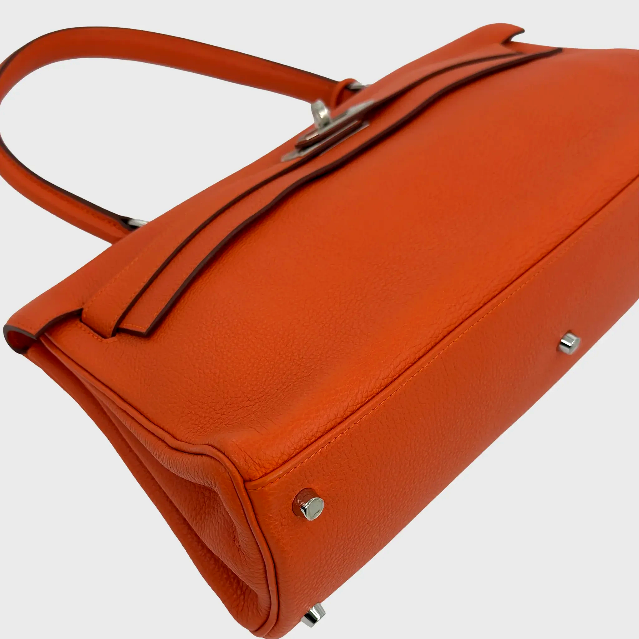 Hermès JPG Shoulder Kelly 42 Orange Togo Palladium Hardware