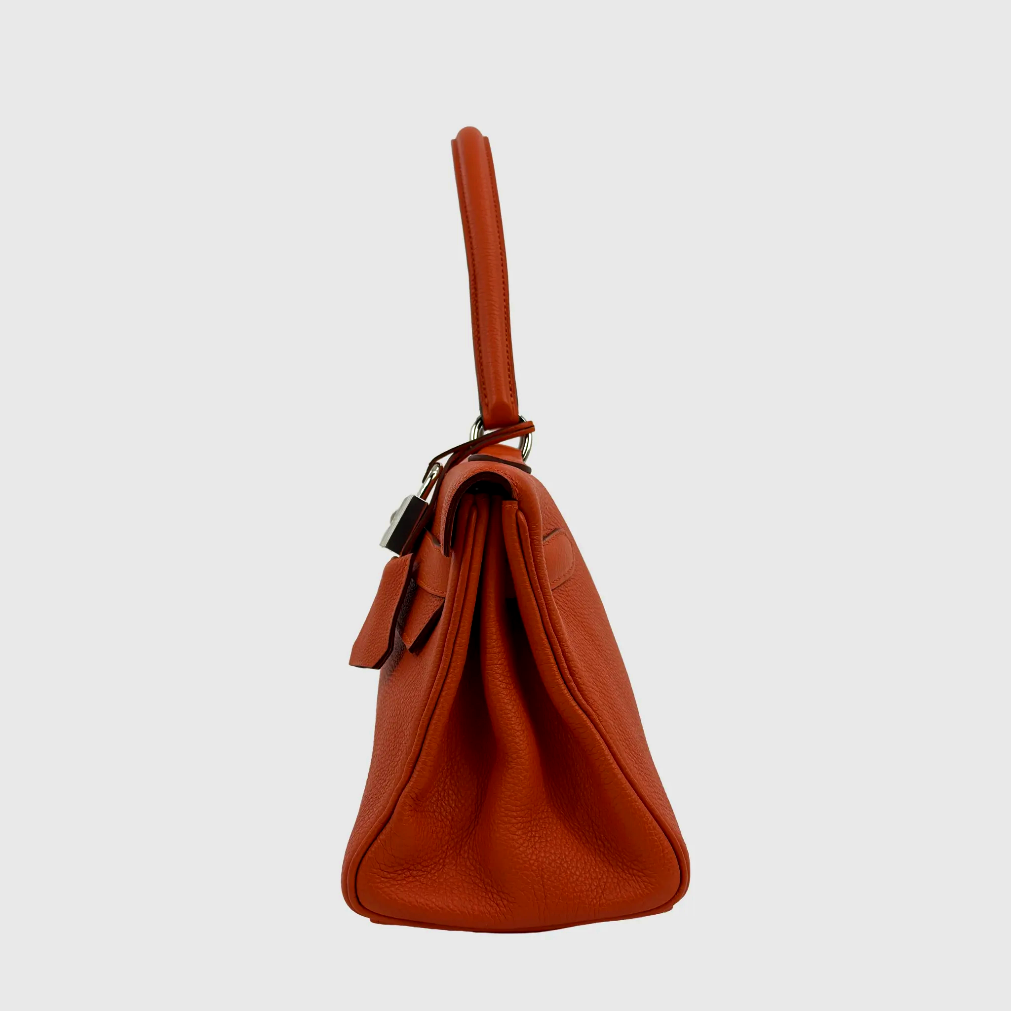 Hermès JPG Shoulder Kelly 42 Orange Togo Palladium Hardware