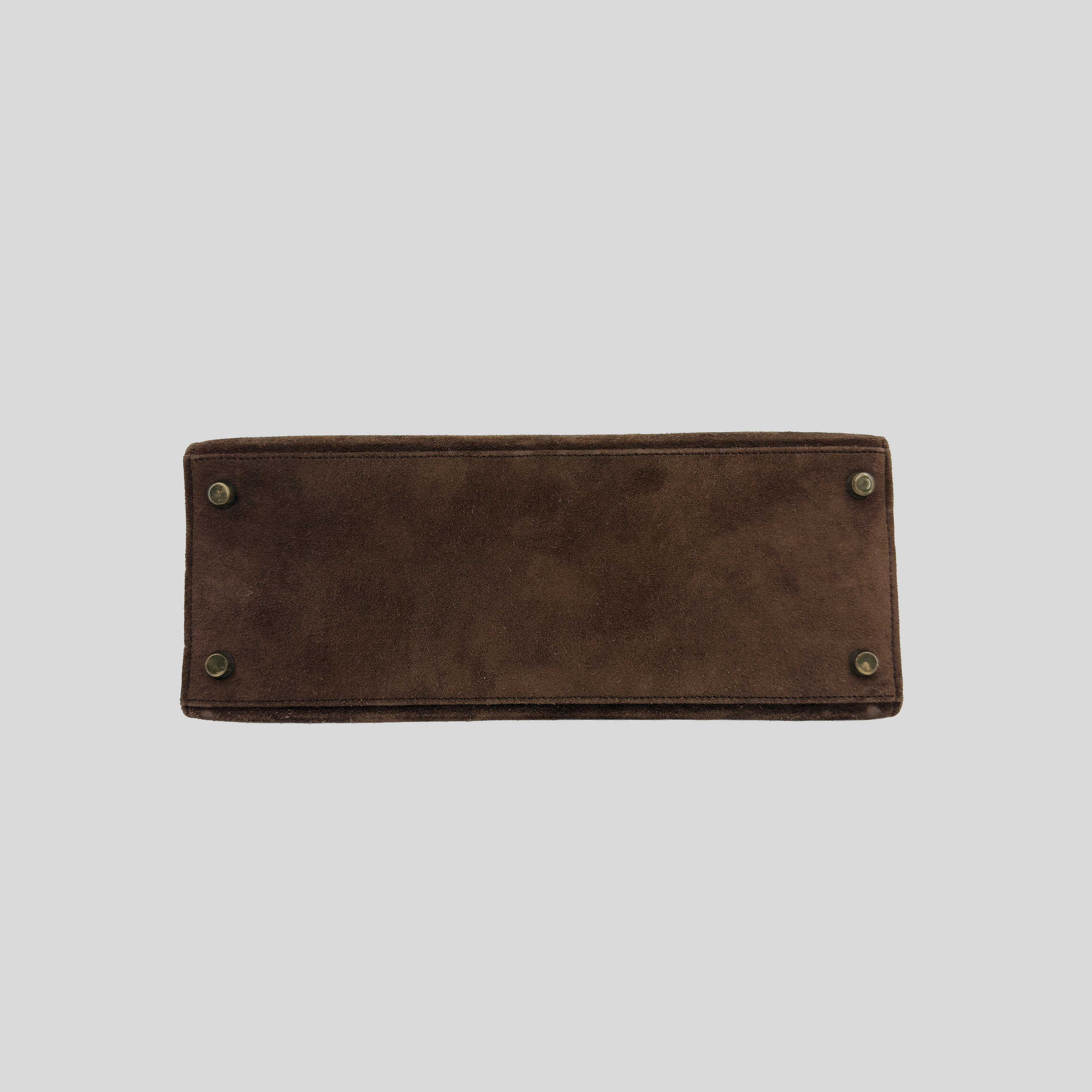 Hermès Kelly 28 Chocolate Doblis Suede Gold Hardware