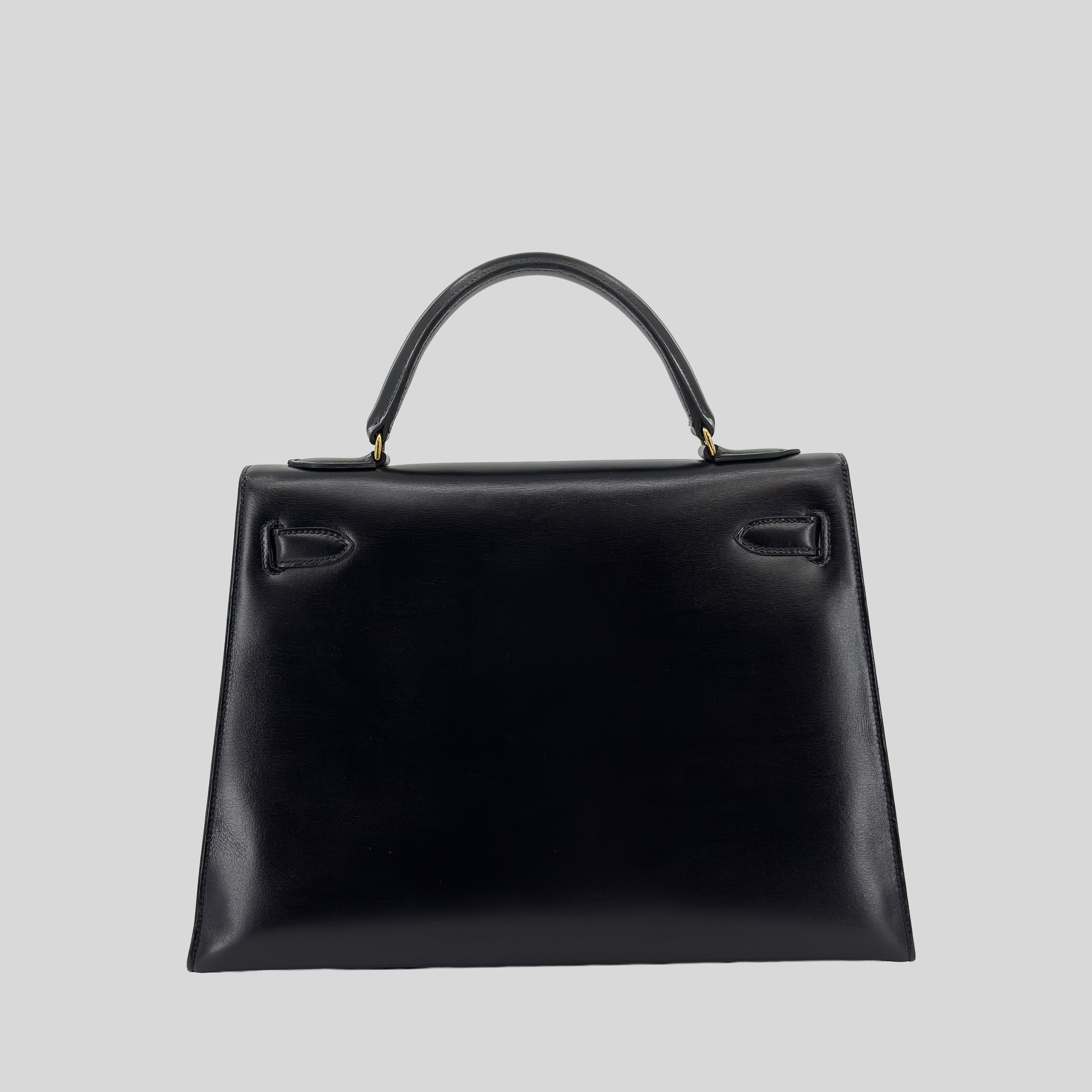 Hermès Kelly 32 Sellier Black Box Leather