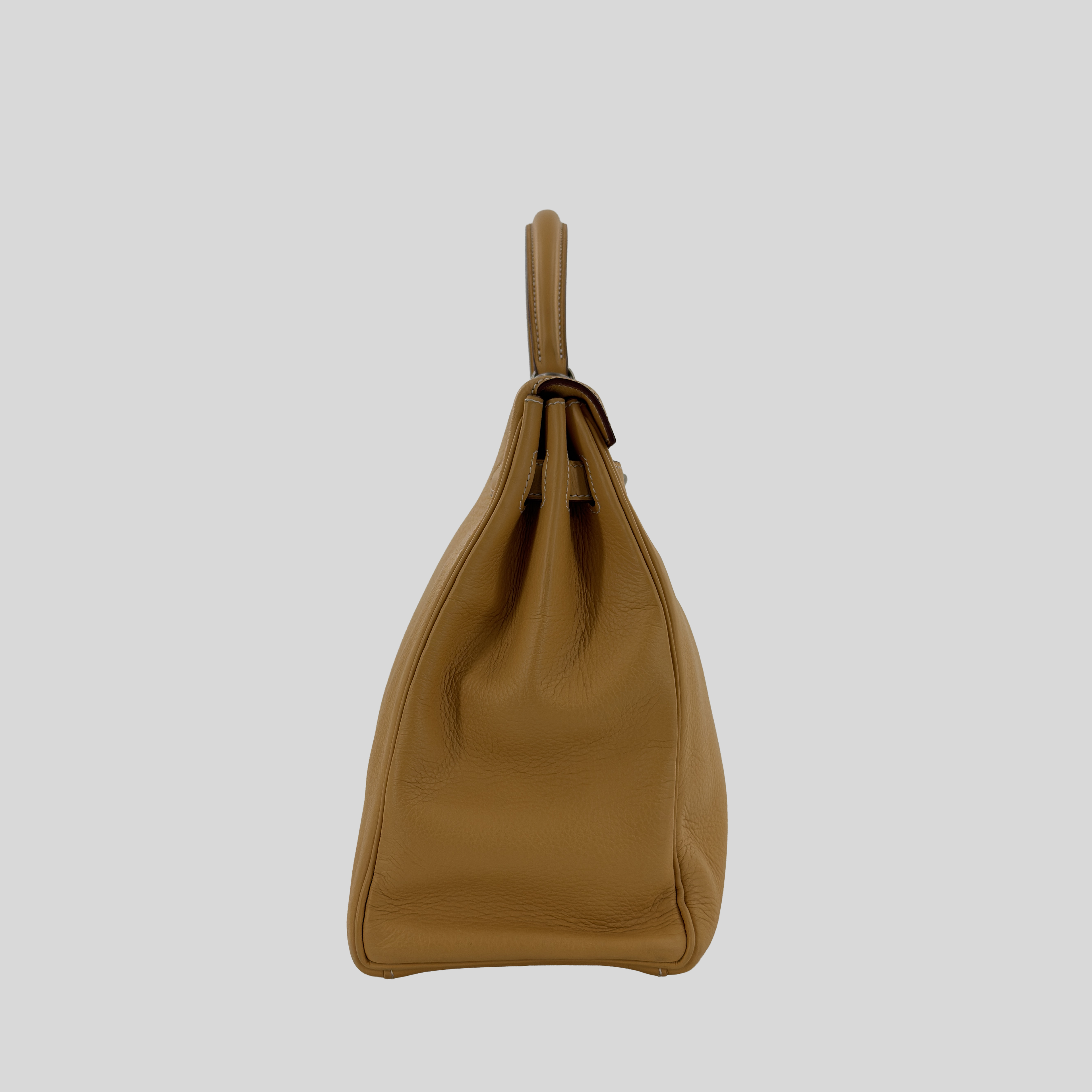 Hermès Kelly 35 Natural Sable Fjord Brushed Palladium Hardware