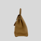 Hermès Kelly 35 Natural Sable Fjord Brushed Palladium Hardware