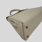 Hermès Kelly 28 Craie Togo Gold Hardware
