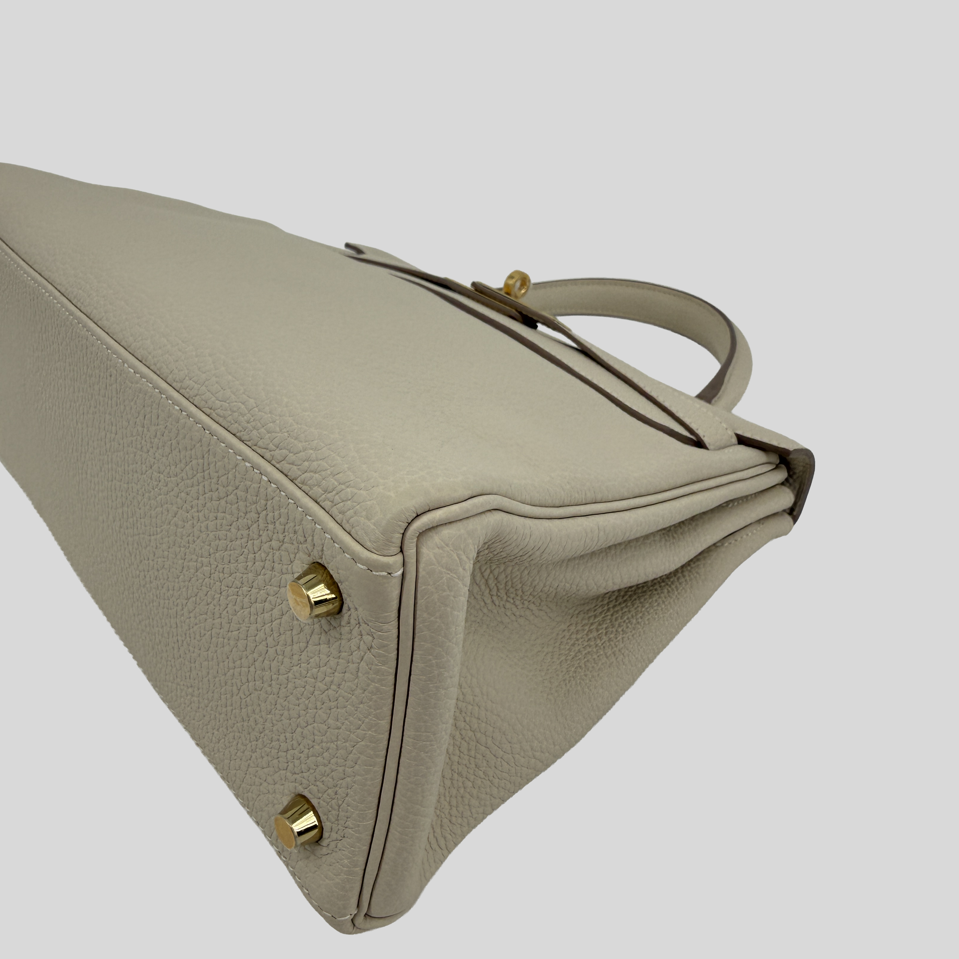 Hermès Kelly 28 Craie Togo Gold Hardware