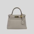 Hermès Kelly 28 Craie Togo Gold Hardware