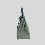 Kelly 32 Limited Edition Bleu de Galice Evercolor Leather and Ciel Veau Grizzly Suede  Permabrass Hardware