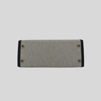 Hermès Kelly 28 Ardoise Swift and Toile Canvas Gold Hardware