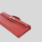 Hermès Kelly Cut Rouge Casaque Swift Palladium Hardware