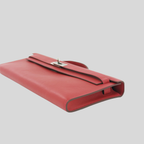 Hermès Kelly Cut Rouge Casaque Swift Palladium Hardware
