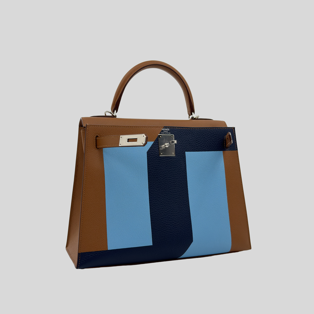 Hermès Kelly 28 Limited Edition “Kellygraphie” Lettre S Gold Palladium Hardware