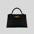 Hermès Mini Kelly 20 Noir Epsom Gold Hardware