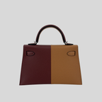Hermès Mini Kelly Casaque Rouge H / Gold Epsom Palladium Hardware (Limited Edition)
