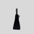 Hermès Mini Kelly Noir (Black) Box Leather Palladium Hardware