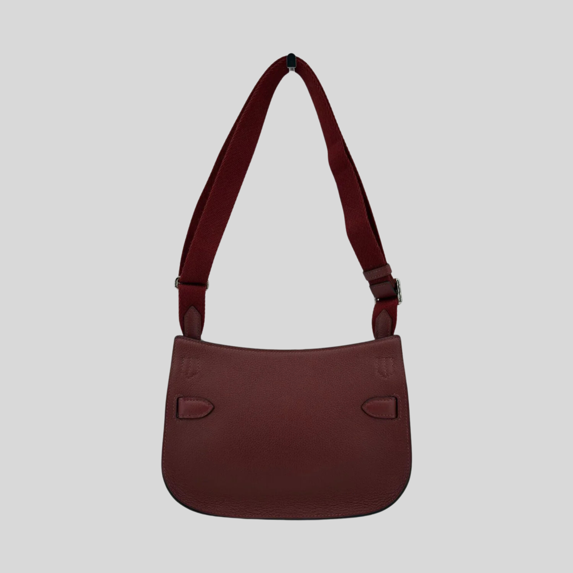 Hermès Mini Jypsière Rouge H Evercolor Palladium Hardware