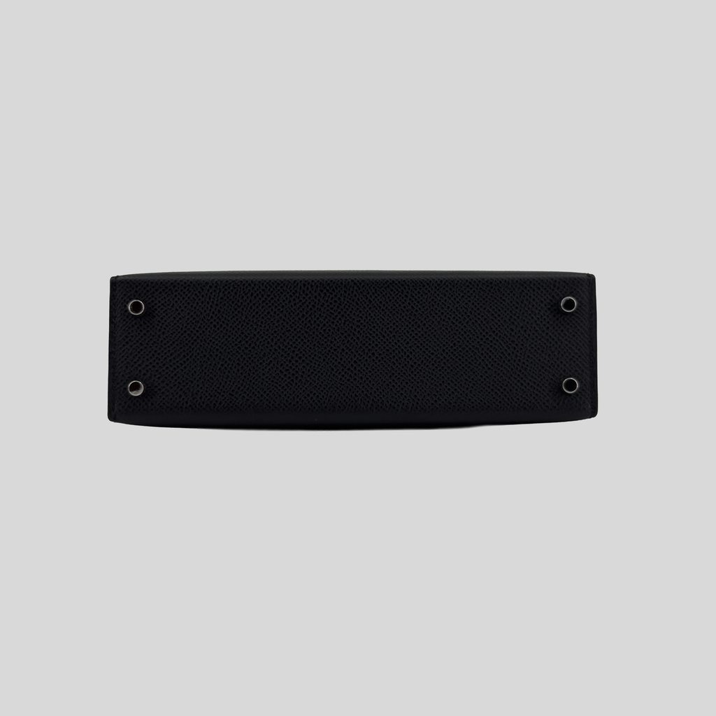 Hermès Mini Kelly Black Epsom Electrum Hardware