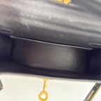 Hermès Mini Kelly 20 Noir Epsom Gold Hardware