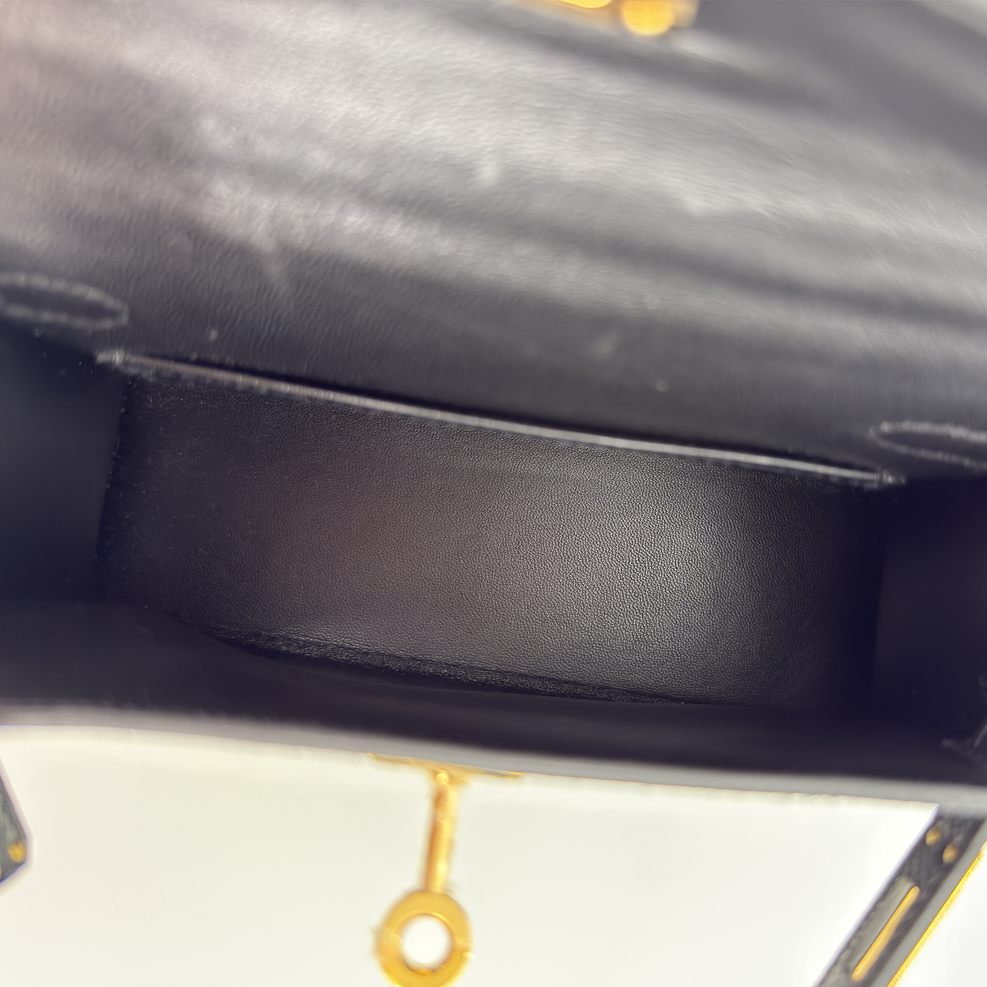Hermès Mini Kelly 20 Noir Epsom Gold Hardware