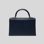 Hermès Mini Kelly Bleu Indigo Gold Hardware