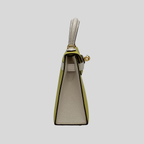 Hermès Mini Kelly Lime & Nata Chèvre Gold Hardware
