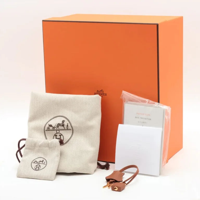 Hermès Birkin 25 Gold Grizzly Suede and Swift Leather Gold Hardware
