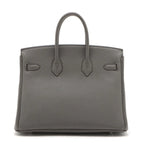 Hermès Birkin 25 Etain Togo Leather Palladium Hardware