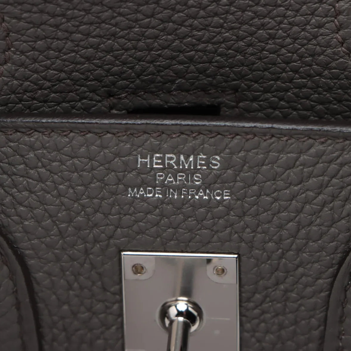 Hermès Birkin 25 Etain Togo Leather Palladium Hardware