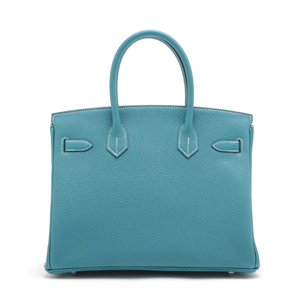 Hermès Birkin 30 Bleu Jean Togo Leather Palladium Hardware