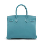 Hermès Birkin 30 Bleu Jean Togo Leather Palladium Hardware