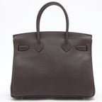Hermès Birkin 30 Chocolate Epsom Leather Palladium Hardware