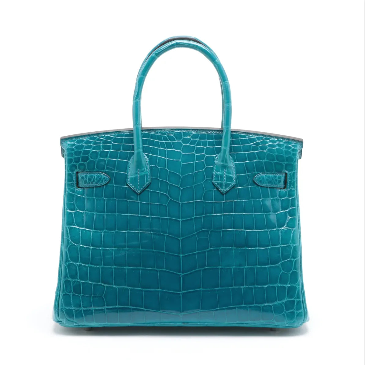 Hermès Birkin 30 Bleu Izmir Niloticus Crocodile Leather Palladium Hardware