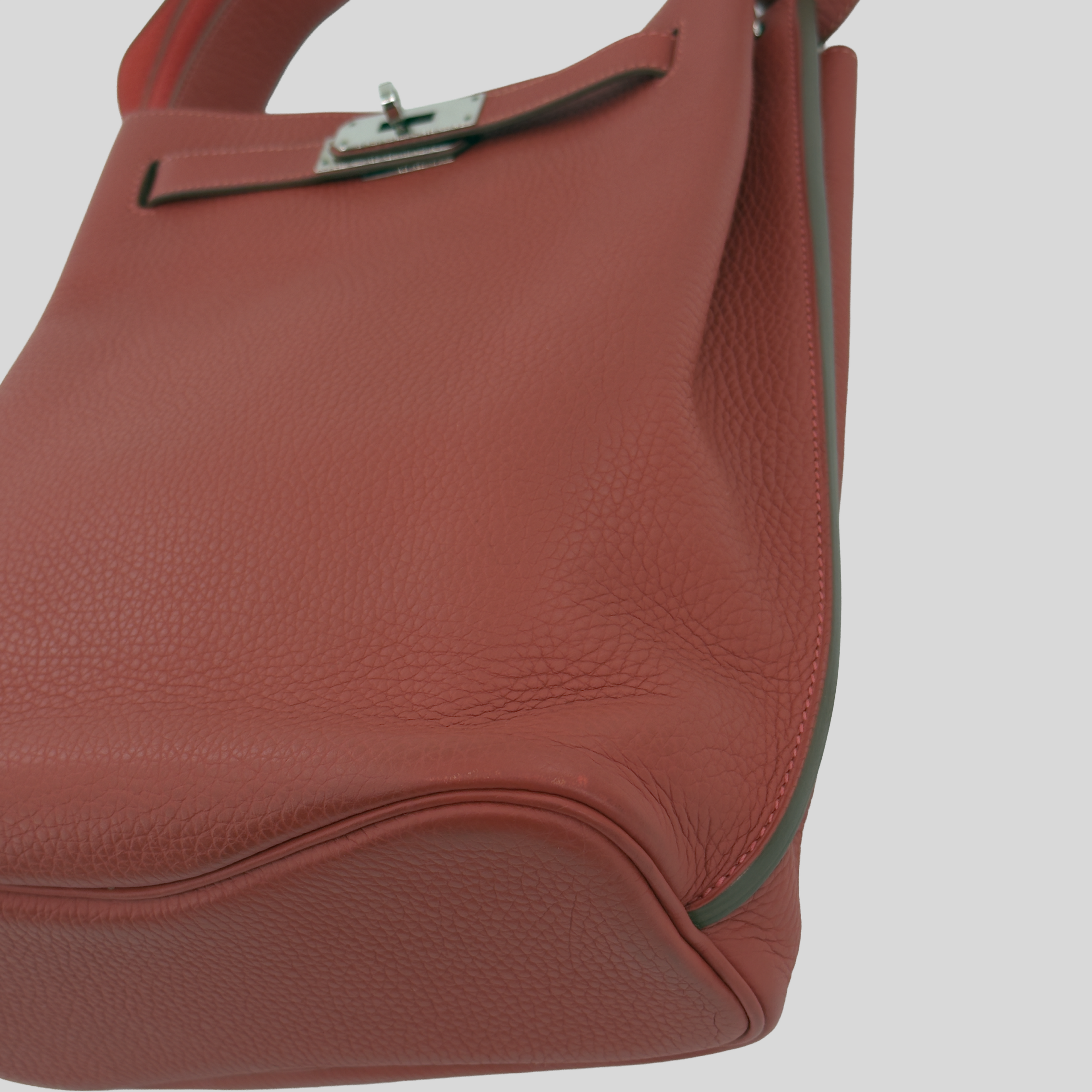 Hermès So Kelly 22 Sanguine / Capucine Togo Palladium Hardware